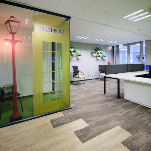 office space renovation and fit out construction project South Africa.