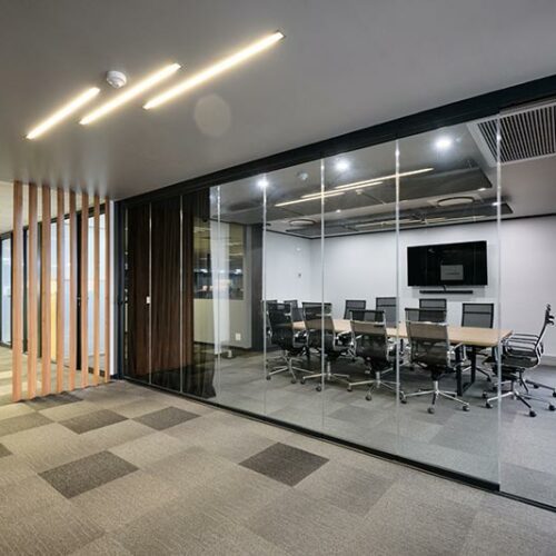 office space renovation and fit out construction project South Africa.