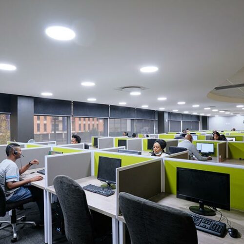 office space renovation and fit out construction project South Africa.