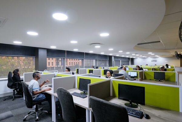 office space renovation and fit out construction project South Africa.