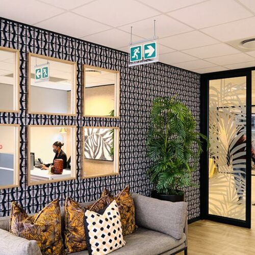 office space renovation and fit out construction project South Africa.