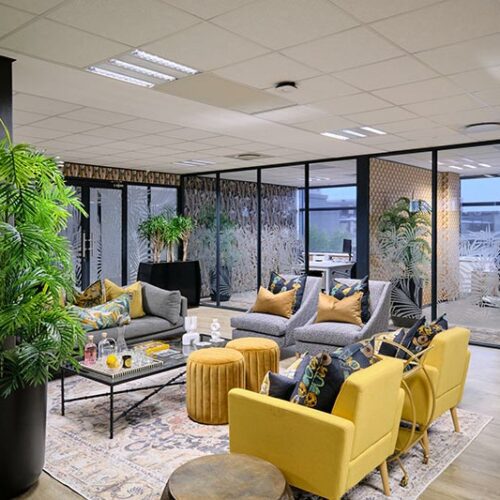 office space renovation and fit out construction project South Africa.