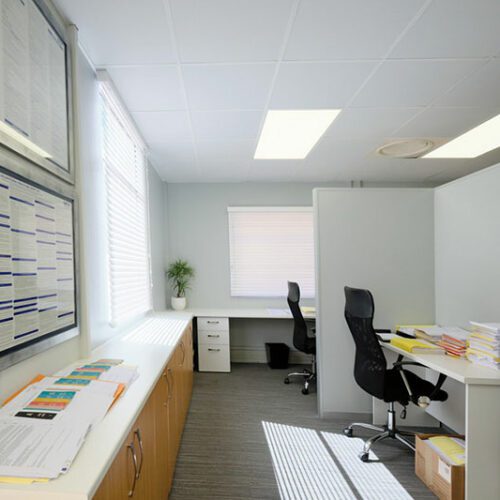 office space renovation and fit out construction project.