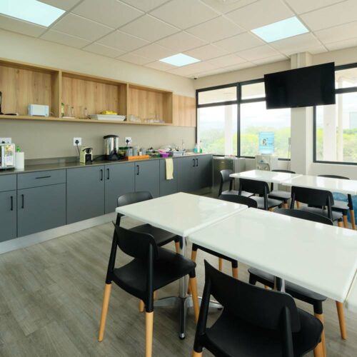 office workspace renovation and refurbishment fit out contractors construction company kitchen