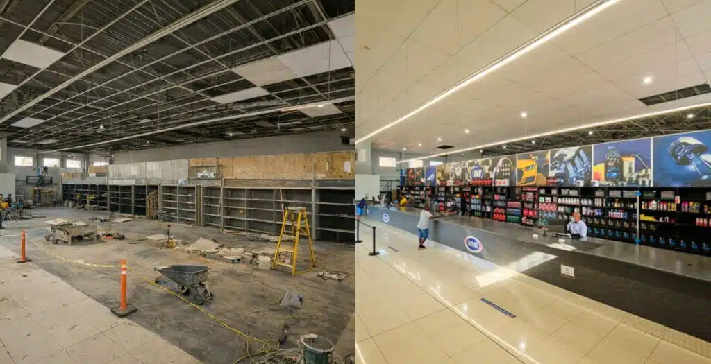 The Solution Group Retail Space Renovation and budgets